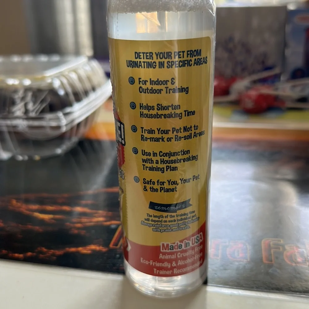 Not here spray for puppies and dogs train your dogs were not to urinate